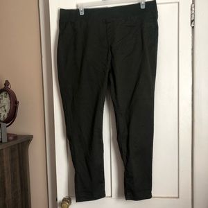 Plus sized olive green jeans